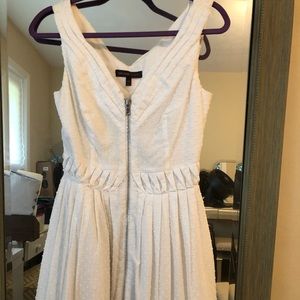 Topshop white fit and flare dress